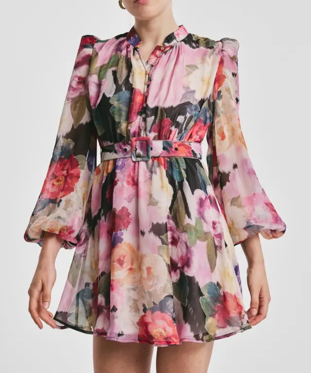 by TiMo Organza Mini Kjole Winter Breeze