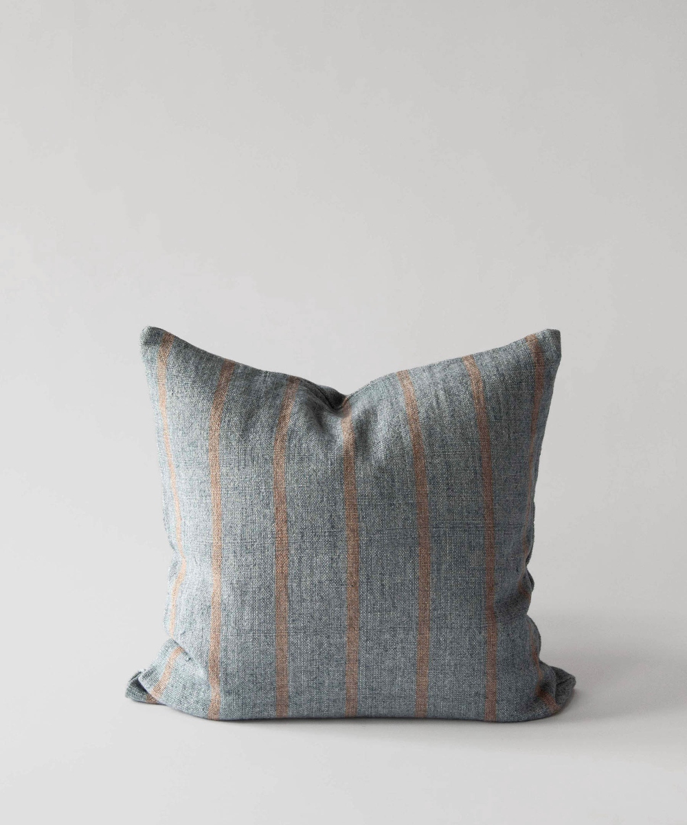 Tell Me More Melvin Pute Stripe Blue 50x50