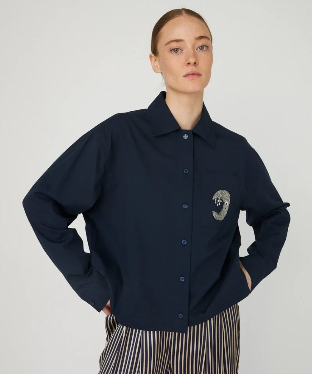 Stella Nova Embellished Moon Skjorte Navy