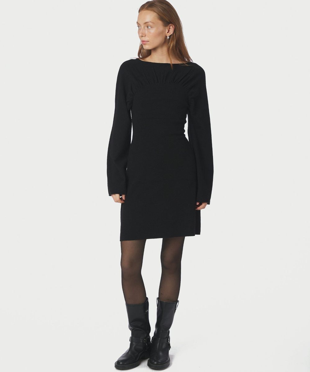 Neo Noir Holla Knit Kjole Sort