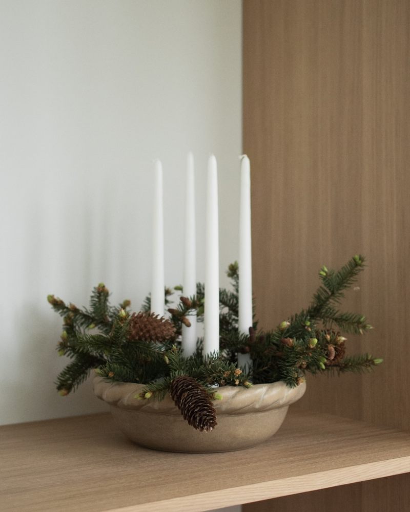 dbkd Twine Lysestake Beige Ø30