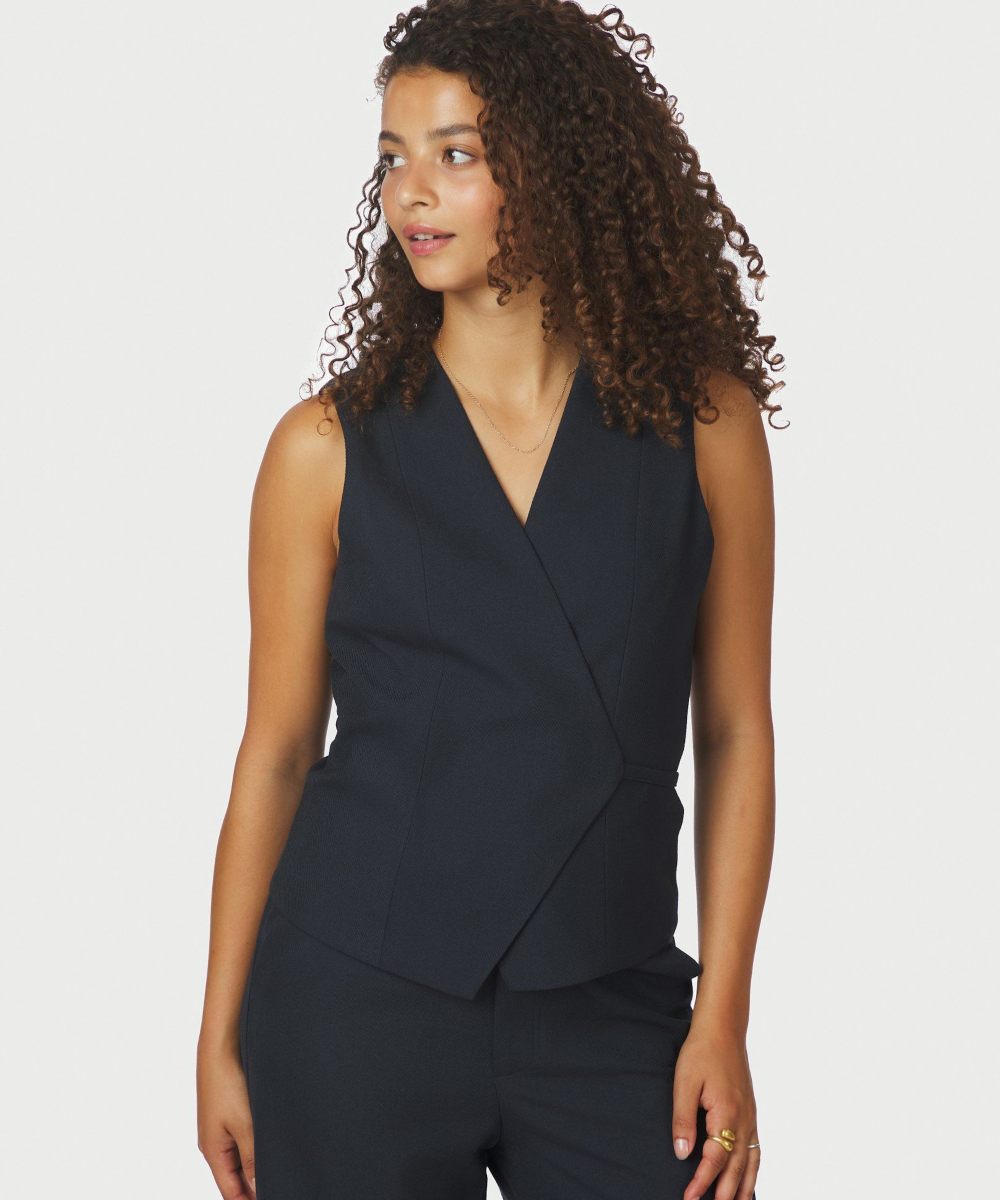 Neo Noir Samara Melange Vest Navy