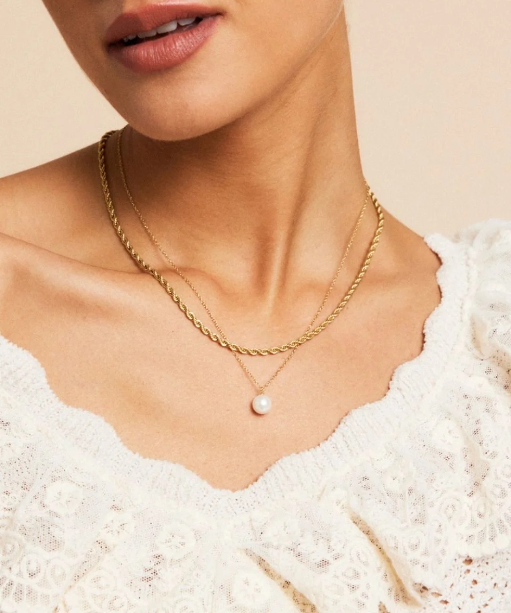 Edblad Rope Chain Halskjede Gull