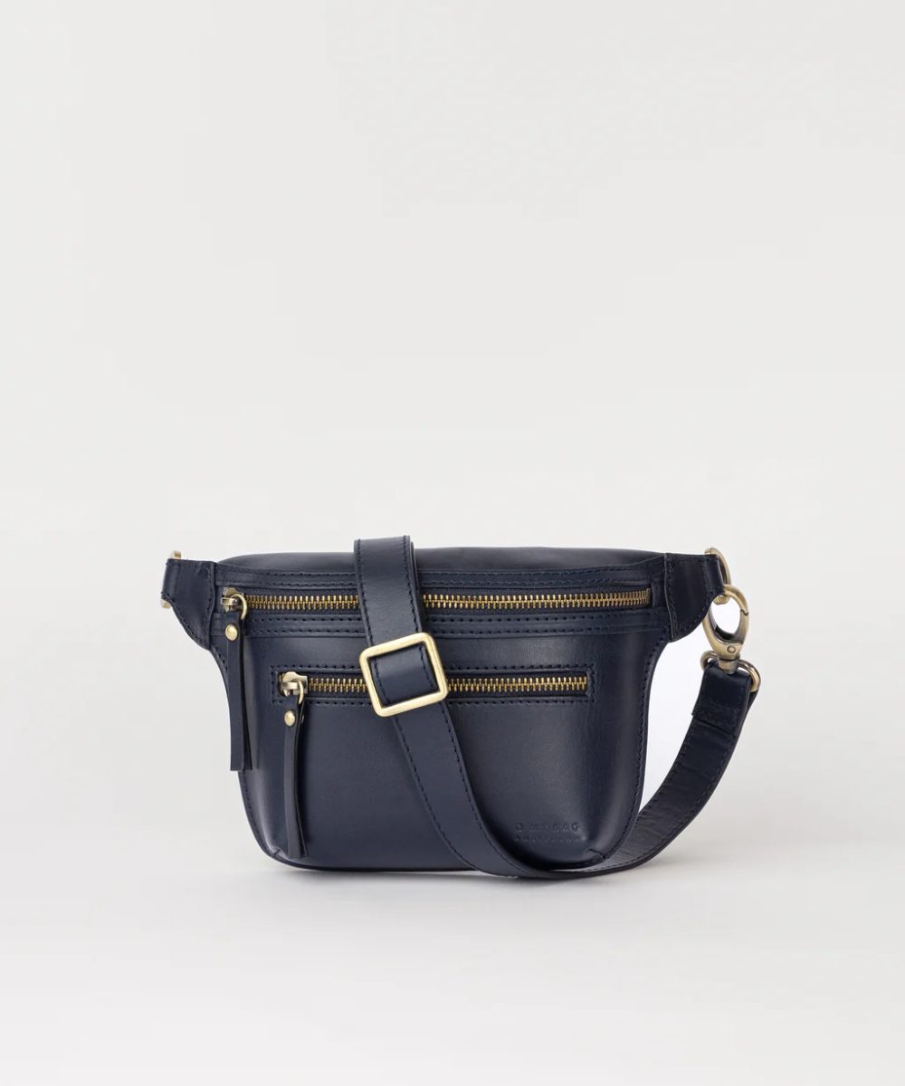 O My Bag Becks Bumbag Midnight Blue Classic Leather