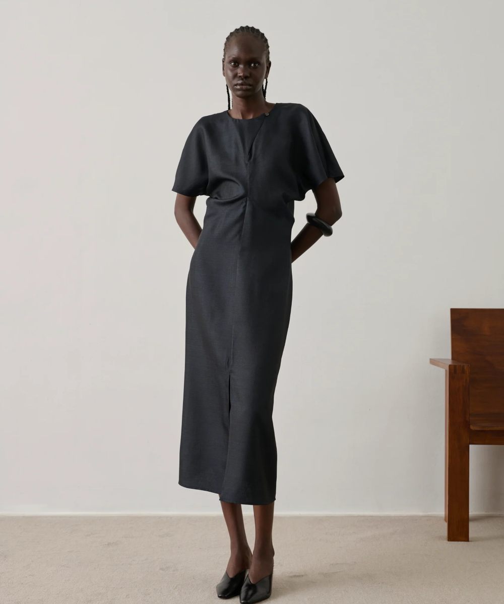 Soeur Ella Silk Kjole Sort