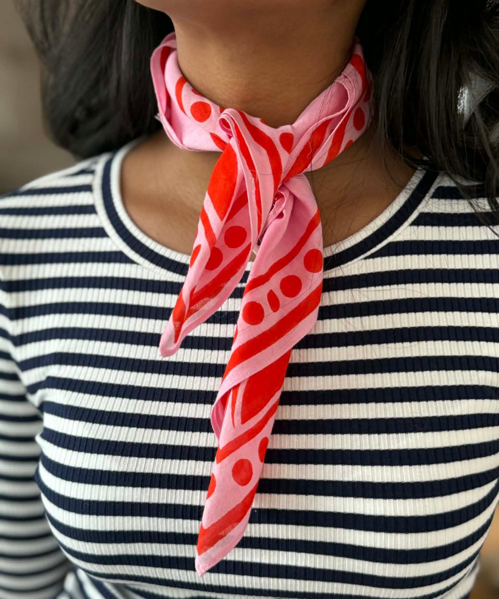 Lollys Laundry Libby Lobster Skjerf Rosa Rød