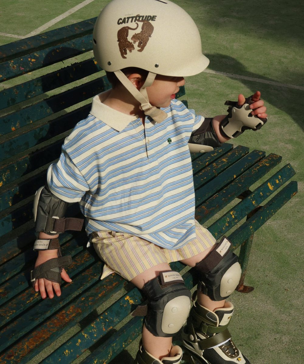 Konges Sløjd Spotty SS Polo Genser Stripe Ciel