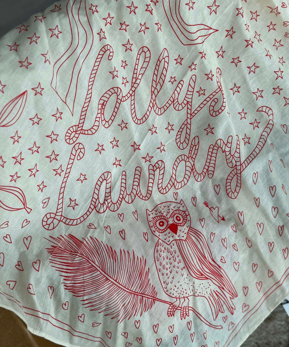 Lollys Laundry FairyTale Skjerf Red - Bilde 2
