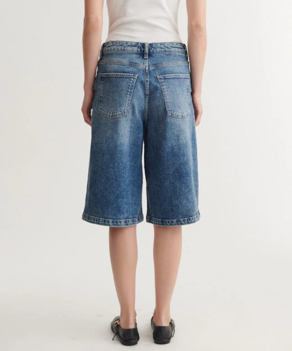 basic apparel Ea Stone W. Shorts Washed Denim - Bilde 3