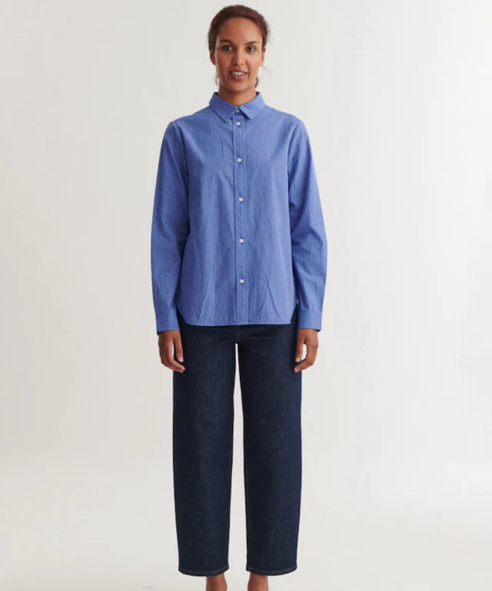 basic apparel Chane Skjorte Blå - Bilde 4