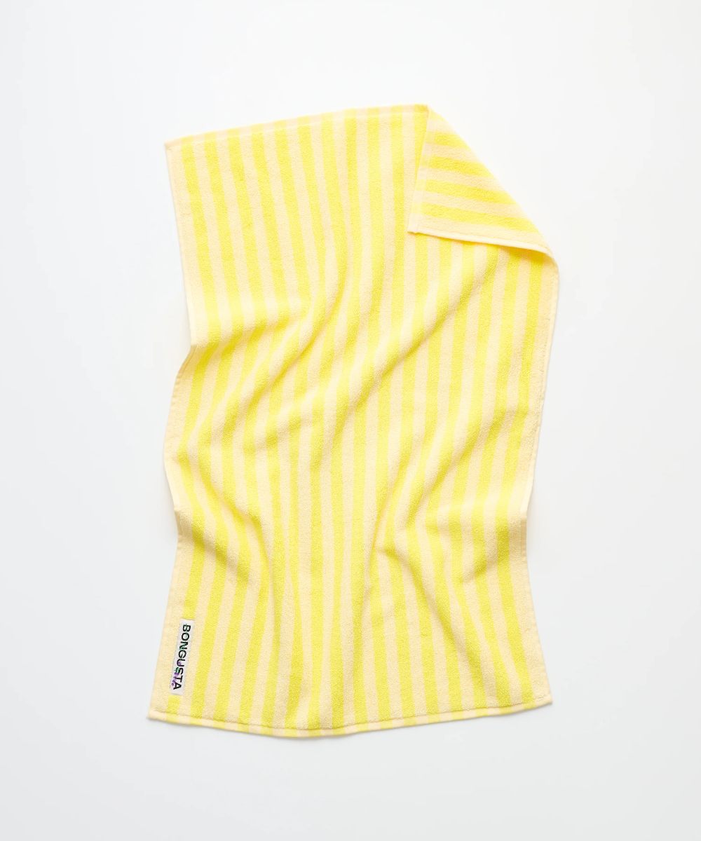 BONGUSTA Naram Håndkle Pristine & Neon Yellow