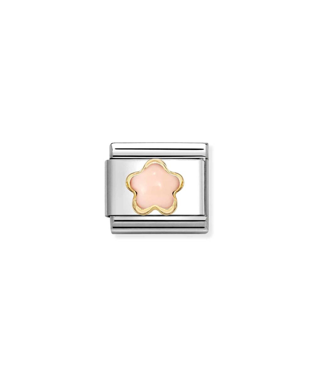 NOMINATION Natur Links Blomst Gull Sten Pink Coral