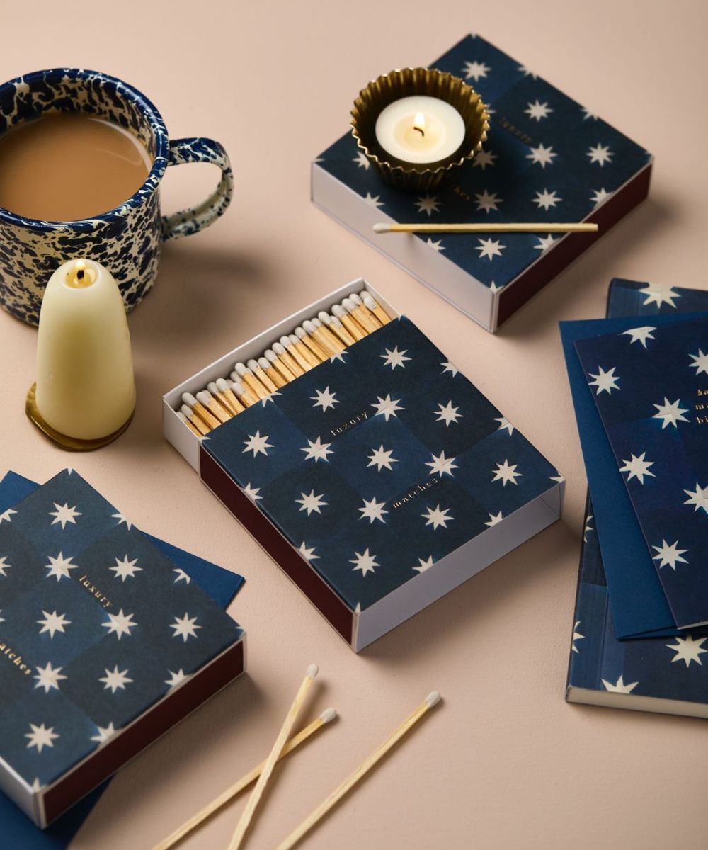 Archivist Fyrstikker Navy Star Tile