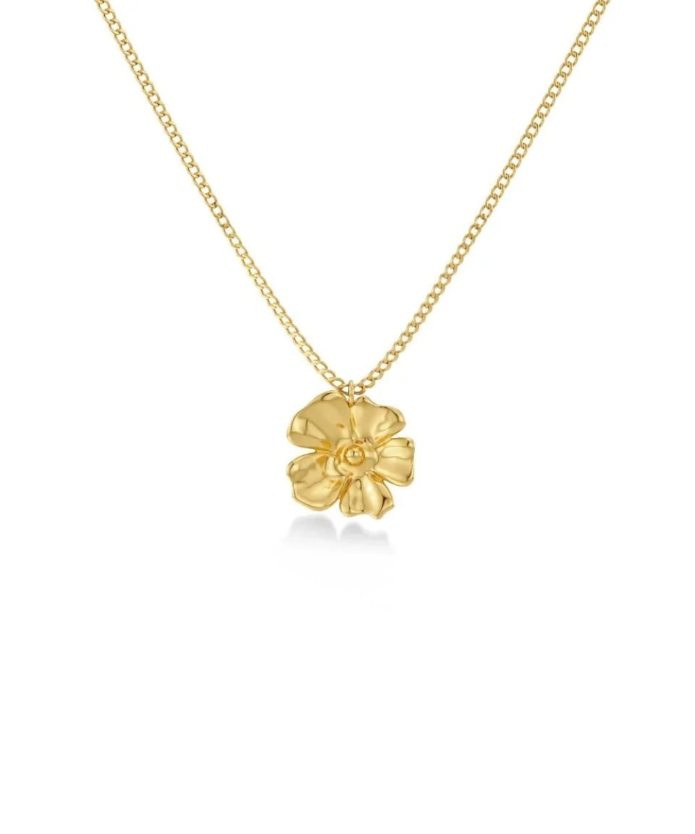 Edblad Floral Halssmykke S Gull