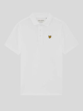 Lyle & Scott Plain Polo T-skjorte Hvit