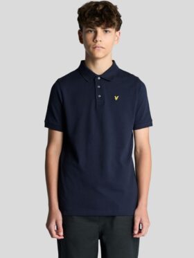 Lyle & Scott Plain Polo T-skjorte Navy