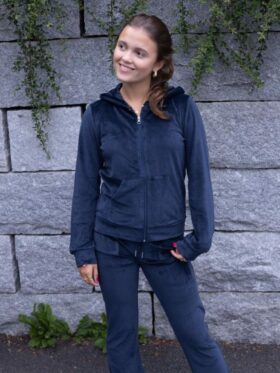 Vilje & Ve Hermine Velour Jakke Midnight Navy
