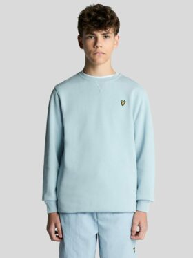Lyle & Scott Crew Neck Genser Opal Blue