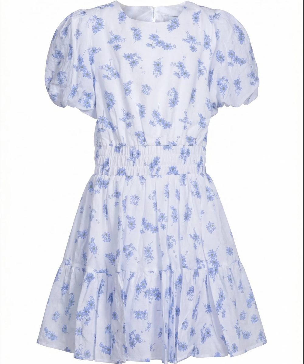 Vilje & Ve Nicole Kjole Blue Printed - Bilde 2
