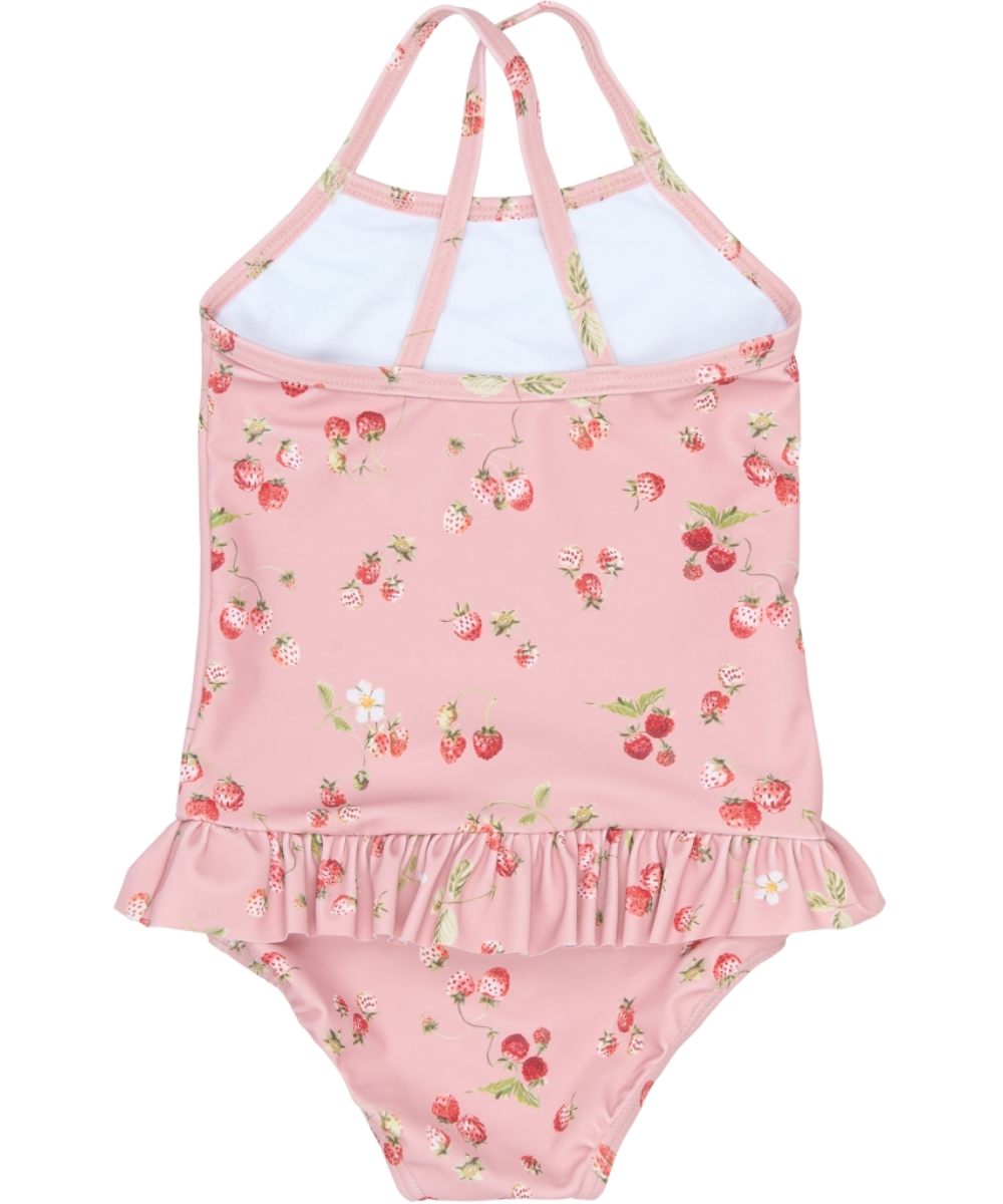 Petit Piao Em Frill Badedrakt Misty Rose Strawberry - Bilde 2
