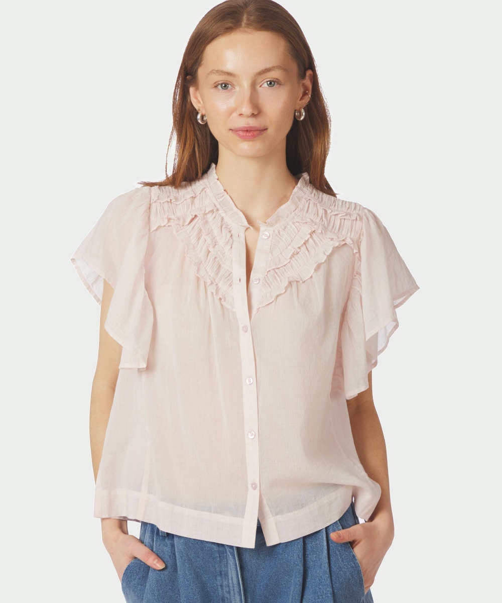 Neo Noir Vinsa S Voile Topp Light Pink