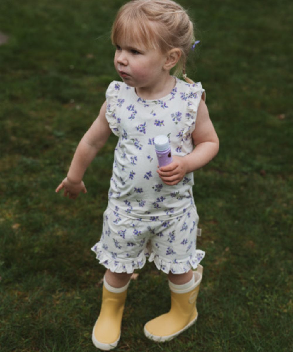 Petit Piao Star SL Tee Eggnog Viola