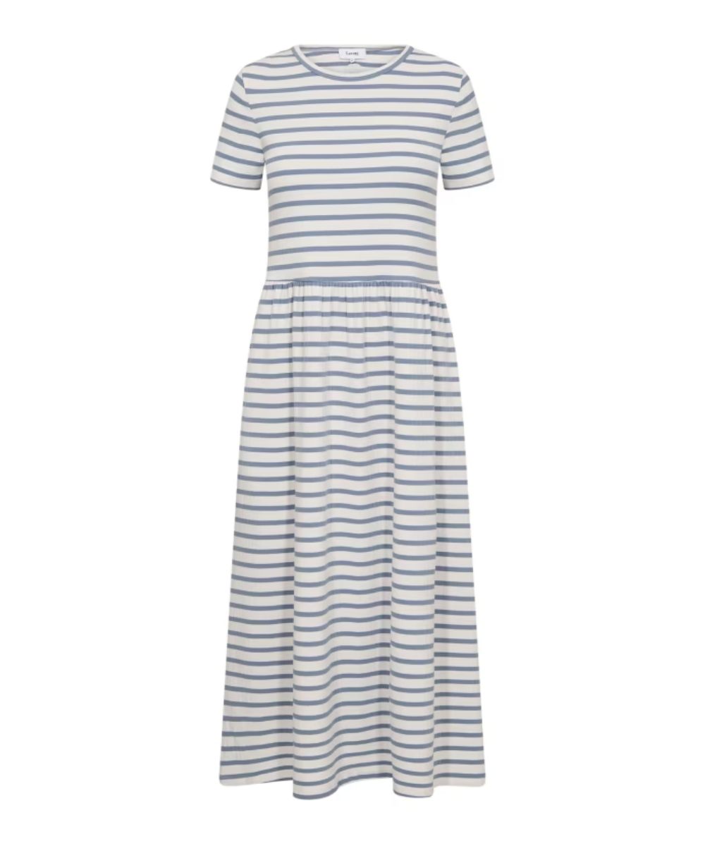 Levete Room Neddie 6 Stripe Kjole Blå