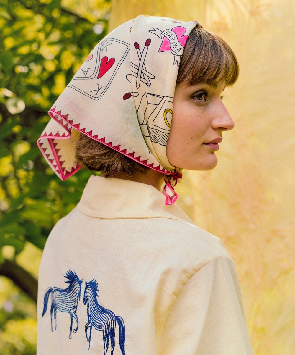 Habiba Polly Skjerf Vanilla - Bilde 3