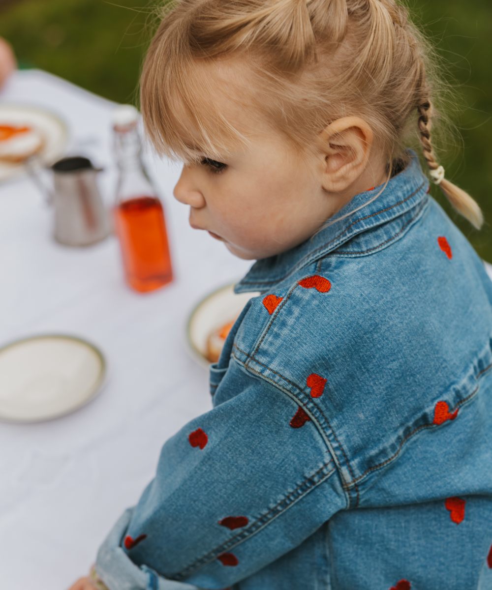 Petit Piao Eva Denim Jakke Light blue Denim - Bilde 2