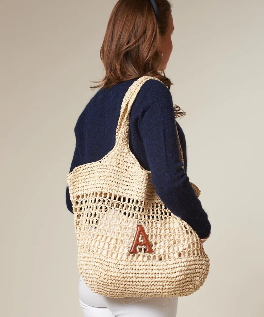 Arnie Says Raffia Tote Veske Ecru