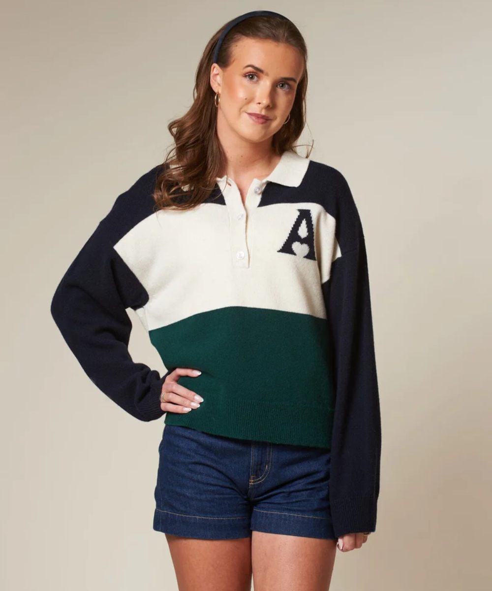 Arnie Says Leigh Block Genser Ivy League Combo