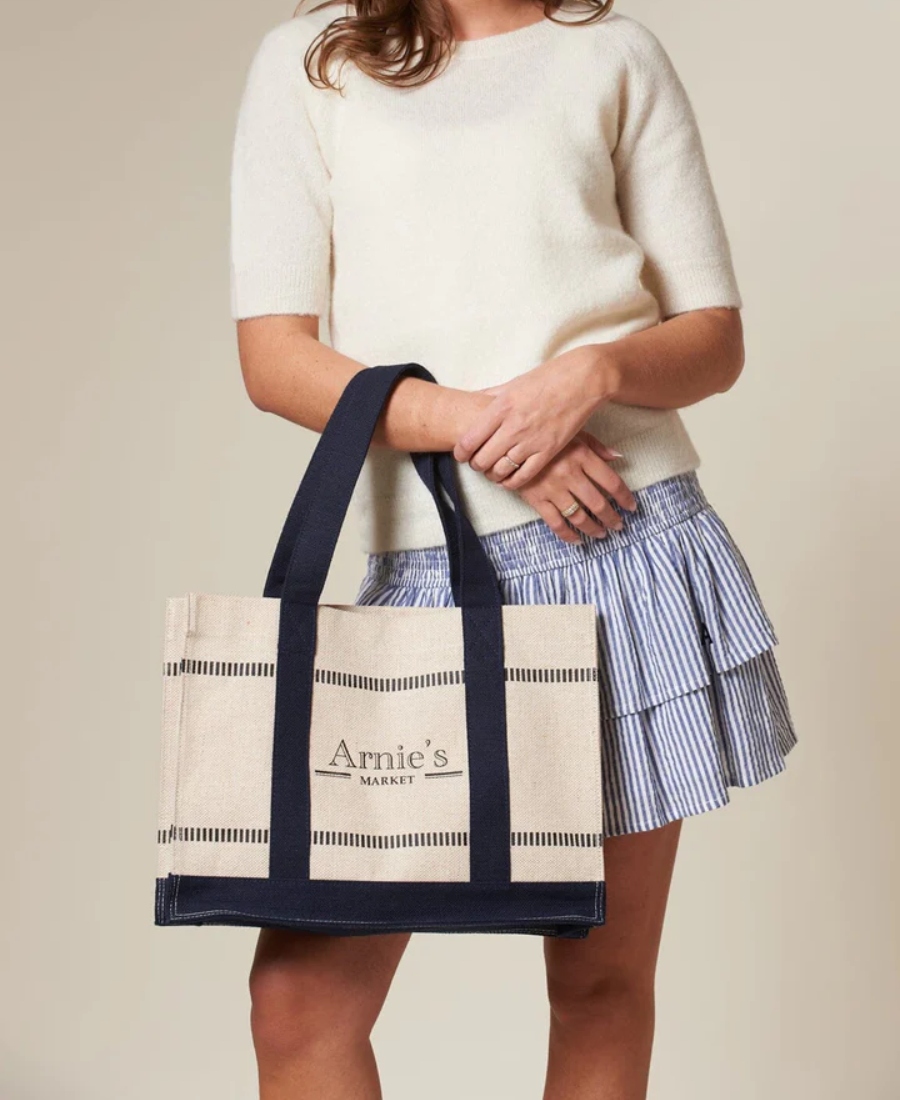 Arnie Says Riviera Market Veske Natural Navy