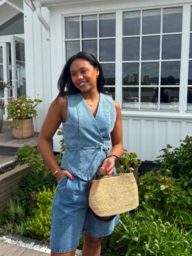 Neo Noir Samara Denim Vest Blå