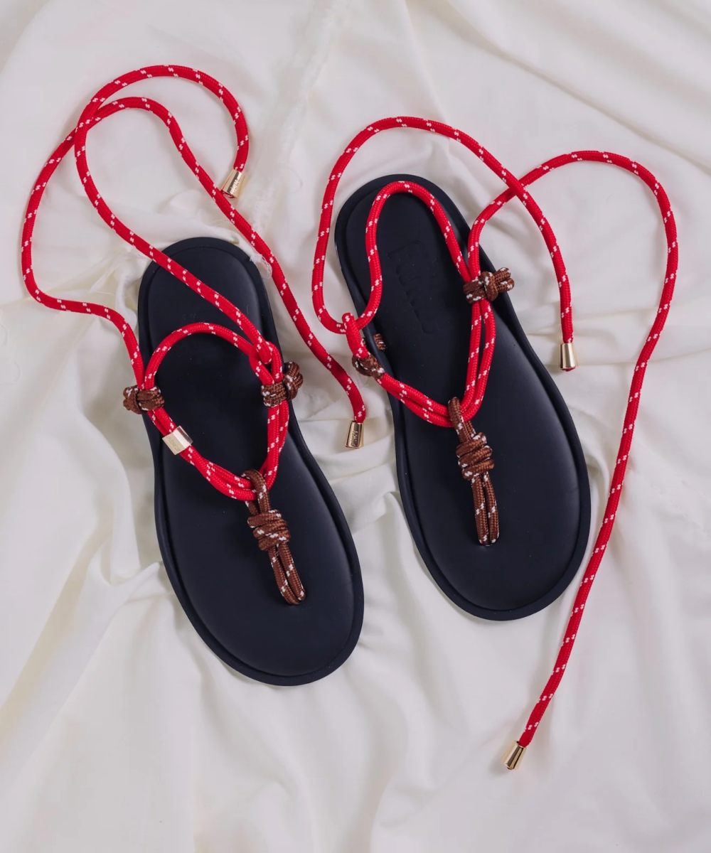 Flòwse Flo Twin Sandal Brown Red
