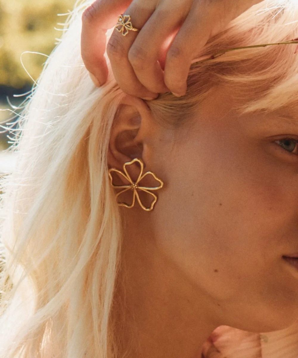 Edblad Alba Studs L Øredobber Gold