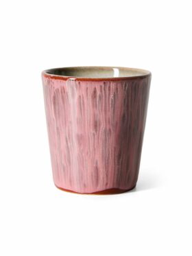 HK Living 70S Ceramics Coffee Mug Rhubarb