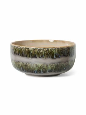 HK Living 70s Keramikk Dessert Skål Fern