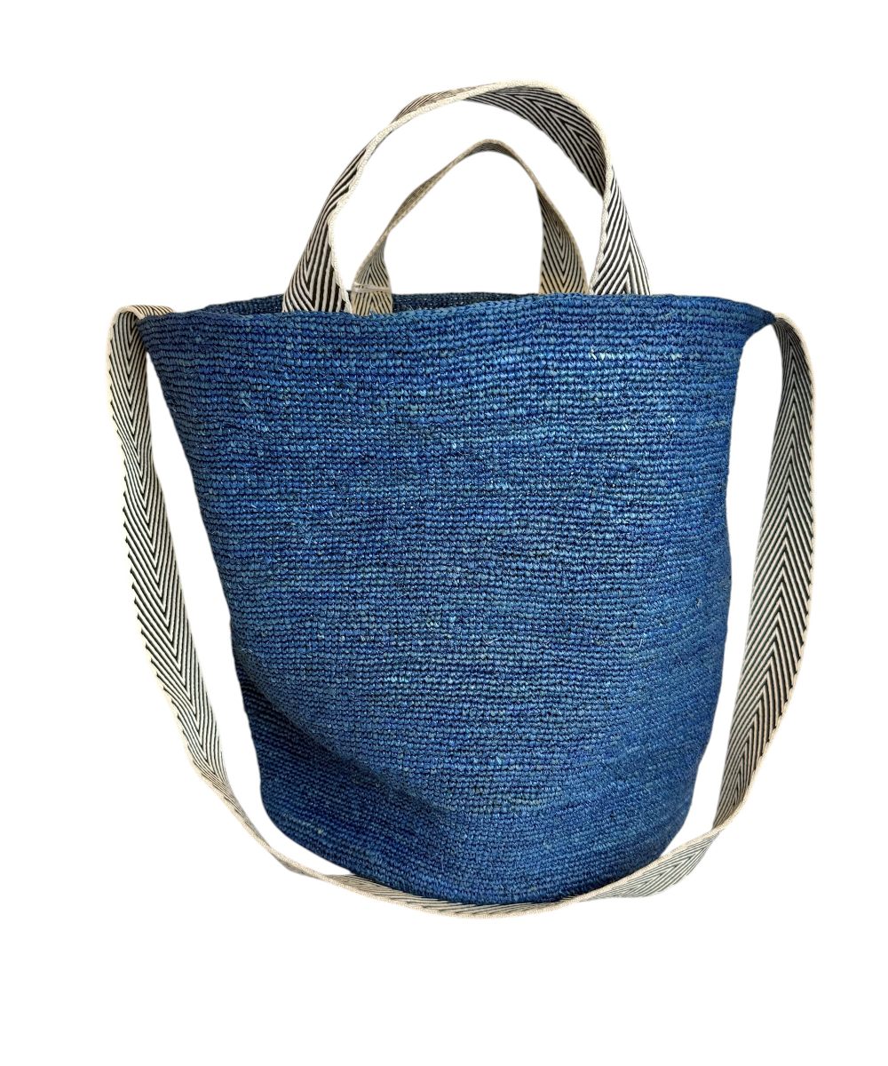 NoMa Håndlaget Sisalbag Stor Blå