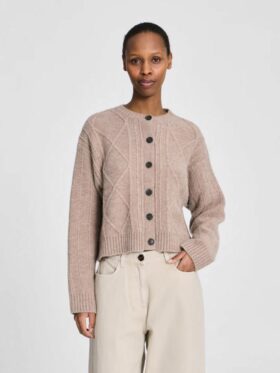 GAI + LISVA Cornelia LS Cardigan Beige