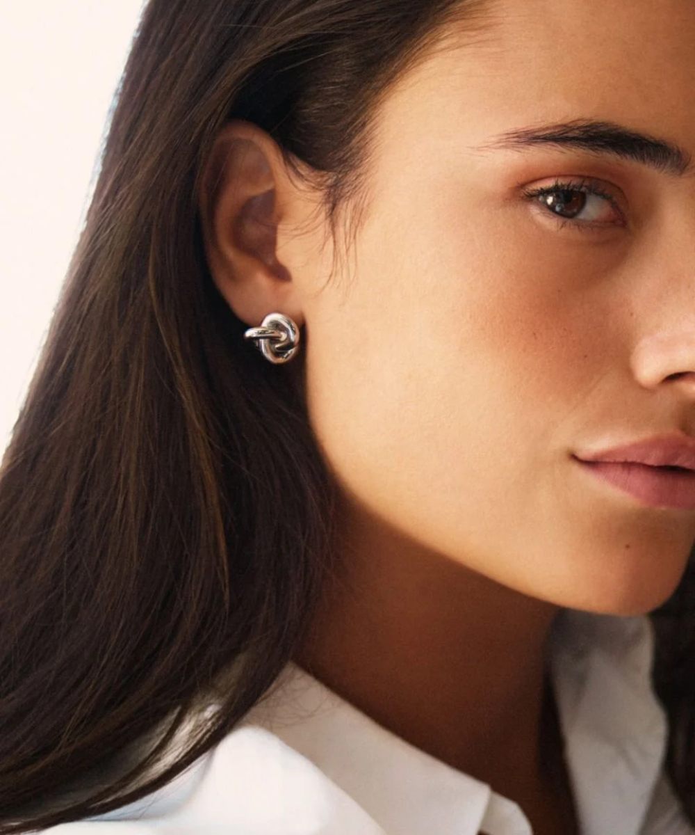Edblad Infinity Knot Studs L Steel