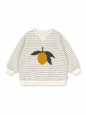 Konges Sløjd Amio Sweat Genser Cilantro Stripe