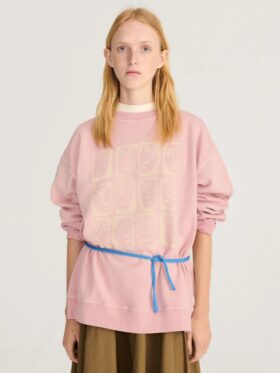 Bobo Choses Monster Moodboard Oversize Genser Pink