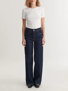 basic apparel Enya Rinse Wash Jeans Raw Denim