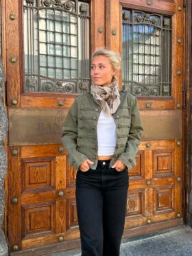 Neo Noir Sivena Denim Jakke Army