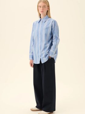Rue de Tokyo Prudei Pre Dyed Bukse Dark Navy