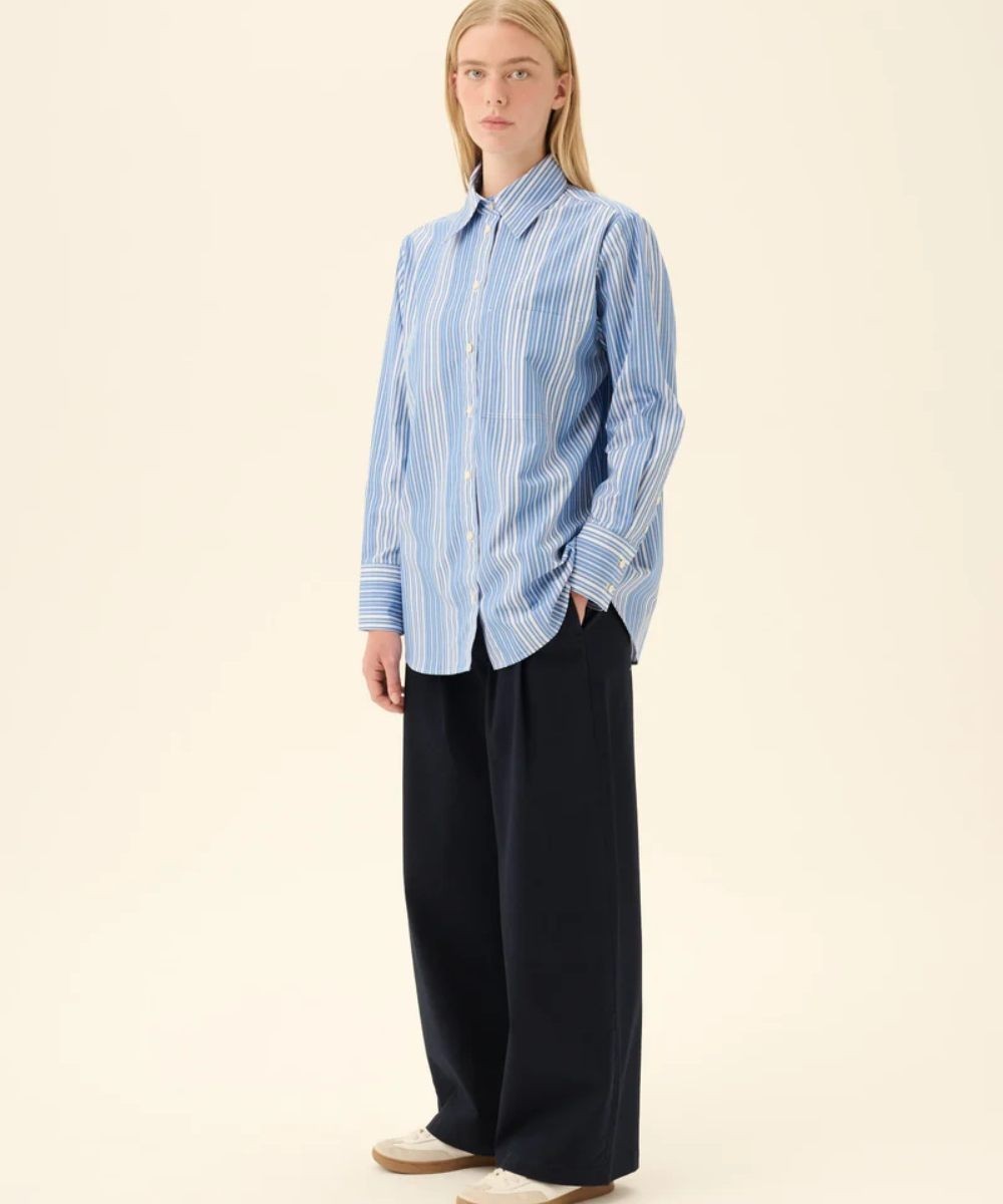 Rue de Tokyo Prudei Pre Dyed Bukse Dark Navy