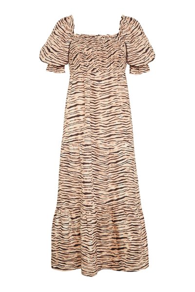 Faithfull De Christin Midi Kjole Animal