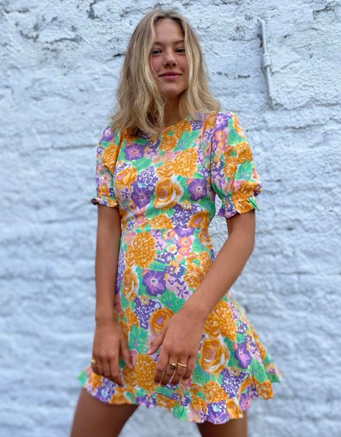 Faithfull Florence Mini Kjole Ade Floral Print