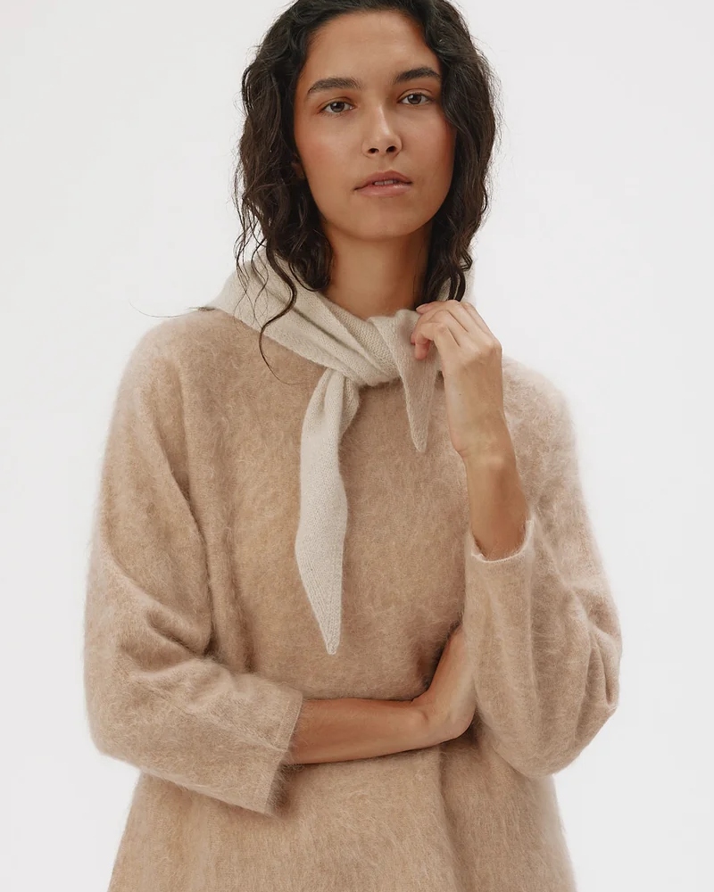 Six Ames Paula Skjerf Oatmeal Beige