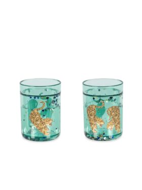 Konges Sløjd 2 pack Glitter Cups Tiger Ruggito